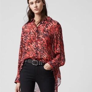 All Saints Bernie Ambient Shirt Sz Small